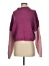 Alter Brooklyn Color Block Burgundy Pullover Sweater Size XS - photo 4