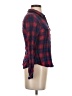 Divided by H&M 100% Cotton Plaid Red Long Sleeve Button-Down Shirt Size 4 - photo 4