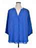 NYDJ 100% Polyester Blue 3/4 Sleeve Blouse Size 1X - photo 1