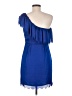 Rebecca Taylor 100% Polyester Blue Cocktail Dress Size 6 - photo 2