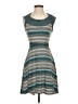 Max Studio Stripes Gray Casual Dress Size XS - photo 1