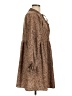 Shein 100% Polyester Animal Print Brown Casual Dress Size 12 - photo 4