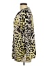 Ellen Tracy Animal Print Yellow 3/4 Sleeve Blouse Size L - photo 5