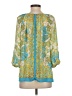 Cache 100% Polyester Teal 3/4 Sleeve Blouse Size S - photo 2