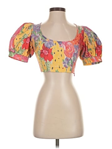 Amanda Uprichard Short Sleeve Blouse (view 1)