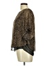 Assorted Brands Animal Print Brown Short Sleeve Blouse Size L (estimated) - photo 5