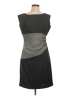 Venus Chevron-herringbone Gray Casual Dress Size 12 - photo 1