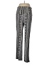 Bobbie Brooks Print Gray Casual Pants Size L - photo 2