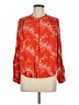 Gap 100% Rayon Orange Long Sleeve Blouse Size L - photo 1