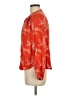 Gap 100% Rayon Orange Long Sleeve Blouse Size L - photo 5