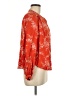 Gap 100% Rayon Orange Long Sleeve Blouse Size L - photo 4