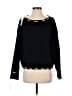 Papermoon 100% Acrylic Black Pullover Sweater Size M - photo 1