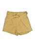 Steve Madden Solid Yellow Khaki Shorts Size XS - photo 1