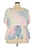 Lane Bryant Pink Short Sleeve Top Size 22 - 24 Plus - photo 1