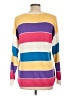 Loubella Stripes Yellow Pullover Sweater Size L (estimated) - photo 2