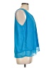Mine 100% Polyester Blue Sleeveless Blouse Size L - photo 4