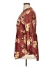 Torrid 100% Rayon Floral Burgundy Long Sleeve Blouse Size 1X Plus (1) - photo 5