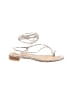 Stuart Weitzman Silver Tan Sandals Size 8 1/2 - photo 1