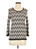 Vince Camuto Chevron-herringbone Silver Pullover Sweater Size M - photo 1