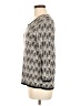 Vince Camuto Chevron-herringbone Silver Pullover Sweater Size M - photo 5