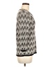 Vince Camuto Chevron-herringbone Silver Pullover Sweater Size M - photo 4