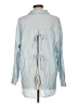 Allie Rose Blue Long Sleeve Button-Down Shirt Size L - photo 2