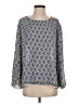 Max Studio 100% Polyester Blue Long Sleeve Blouse Size S - photo 1