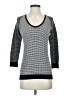 Ann Taylor LOFT 100% Cotton Houndstooth Gray Pullover Sweater Size S - photo 1