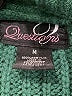 Questions 100% Acrylic Green Turtleneck Sweater Size M - photo 7