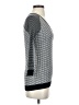 Ann Taylor LOFT 100% Cotton Houndstooth Gray Pullover Sweater Size S - photo 4