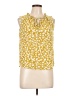 Studio B by BOBEAU 100% Rayon Yellow Sleeveless Blouse Size L - photo 1