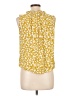 Studio B by BOBEAU 100% Rayon Yellow Sleeveless Blouse Size L - photo 2