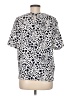 TanJay Animal Print Ivory Short Sleeve Blouse Size M - photo 2