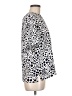 TanJay Animal Print Ivory Short Sleeve Blouse Size M - photo 4