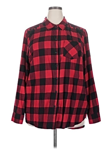 Faded Glory Long Sleeve Button-Down Shirt (view 1)