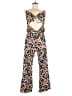 Leith Animal Print Orange Jumpsuit Size L - photo 1