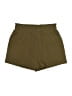 Unbranded 100% Polyester Solid Green Khaki Shorts Size L - photo 1