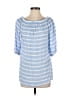 BeachLunchLounge Blue 3/4 Sleeve Blouse Size S - photo 1