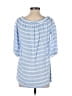BeachLunchLounge Blue 3/4 Sleeve Blouse Size S - photo 2