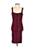 Assorted Brands Chevron-herringbone Burgundy Cocktail Dress Size XXS (estimated) - photo 1