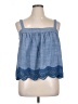 Parker Blue Sleeveless Blouse Size XL - photo 1