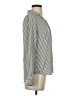 Express Outlet 100% Polyester Stripes Ivory Long Sleeve Blouse Size XS - photo 4