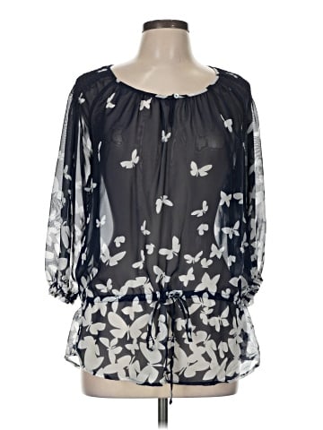 Charming Charlie 3/4 Sleeve Blouse (view 1)