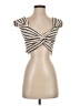 Shein Ivory Short Sleeve Top Size 4 - photo 1