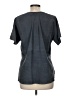 Vince. 100% Leather Gray Short Sleeve Blouse Size M - photo 2