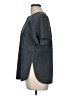 Vince. 100% Leather Gray Short Sleeve Blouse Size M - photo 5