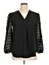 Unbranded Black 3/4 Sleeve Blouse Size XL - photo 1