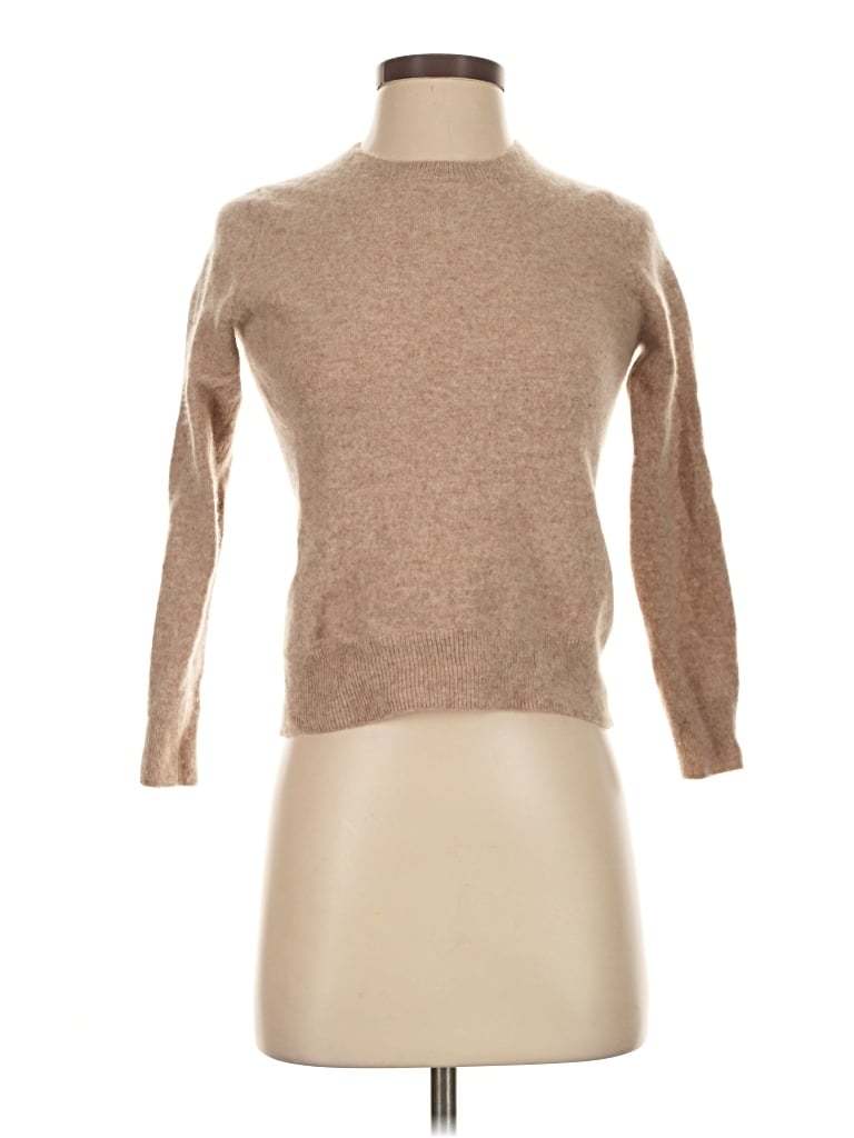 Pre-owned Quince Cashmere Pullover Sweater In Brown