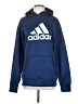 Adidas 100% Polyester Blue Pullover Hoodie Size S - photo 1
