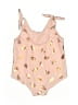 H&M Hearts Gold One Piece Swimsuit Size 2-6 mo - photo 2